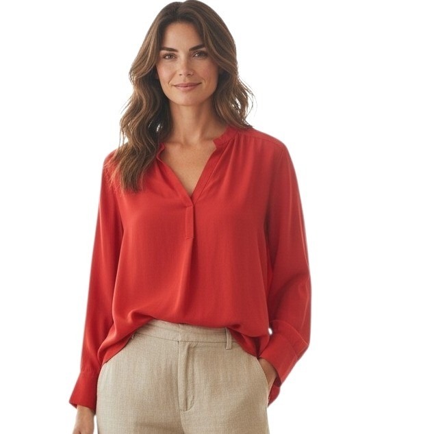 Vince 100% Silk Womens Size Medium Quiet Luxury Old Money Casual Minimalist Top